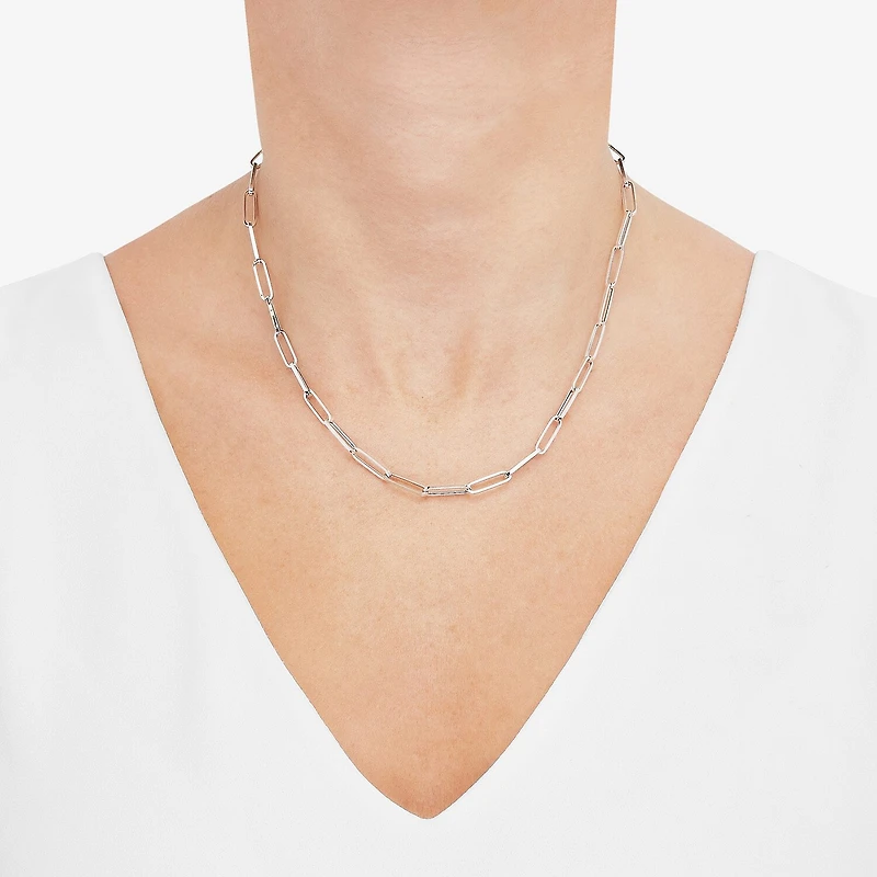 Made in Italy Unisex Adult 14K Gold 18 Inch Link Necklace