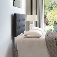 Boyd Sleep Queen Tufted Linen Headboard