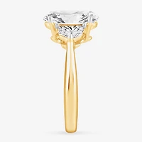 (G-H / Si1-Si2) Womens 3 3/4 CT. T.W. Lab Grown White Diamond 14K Gold Oval 3-Stone Engagement Ring