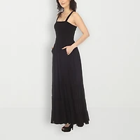 White Mark Womens Square Neck Sleeveless Sundress