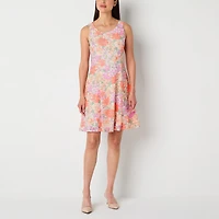 Perceptions Womens Lace Floral Jacket Dress