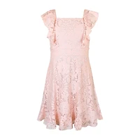 Lilt Big Kid Girls Short Sleeve A-Line Dress