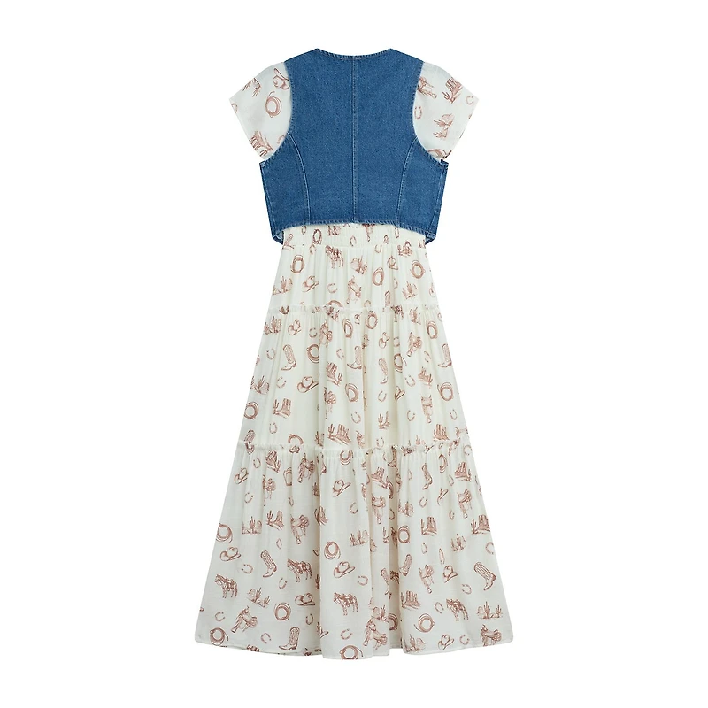 Byer California Girls Flutter Midi 2-pc. Dress Set