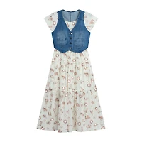 Byer California Girls Flutter Midi 2-pc. Dress Set