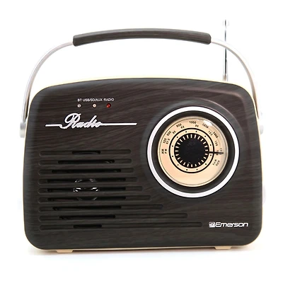Emerson retro am/FM Radio with Bluetooth Compatible