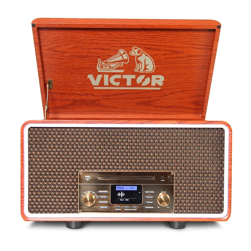 Victor Fremont 8-In-1 Music Center-Channel Speaker