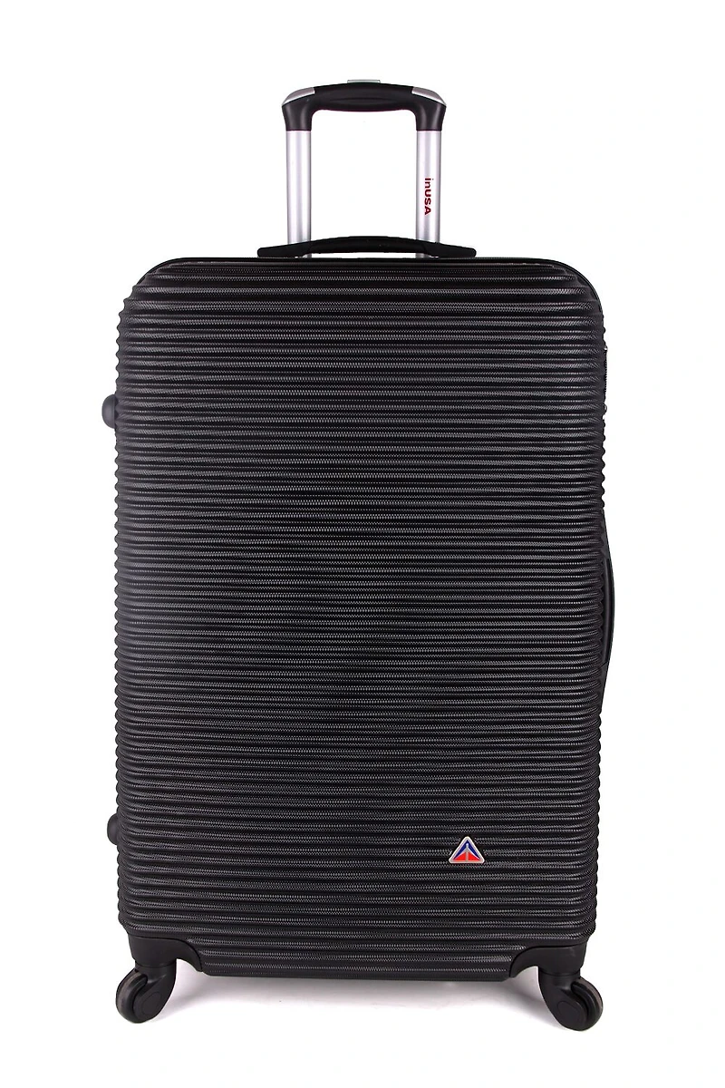 InUSA Royal Inch Hardside Lightweight Checked Spinner Luggage