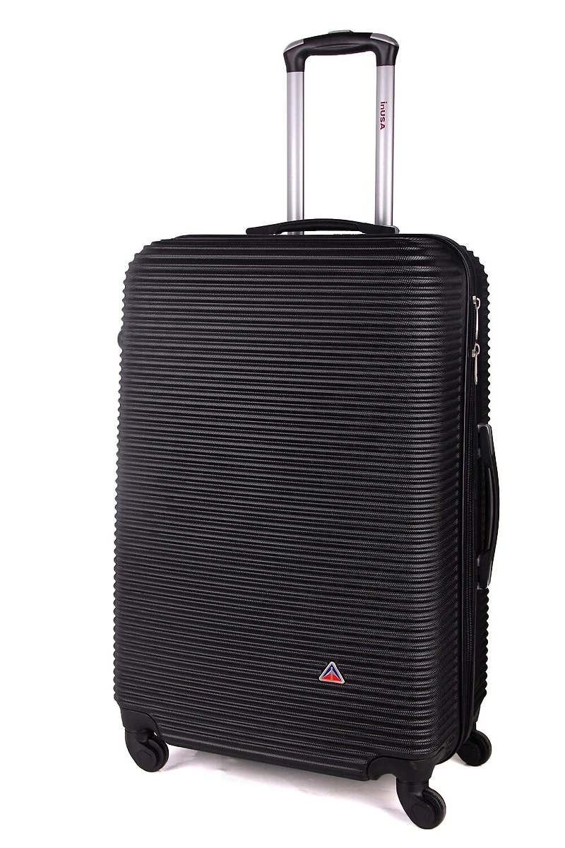 InUSA Royal Inch Hardside Lightweight Checked Spinner Luggage