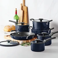 Tramontina Aluminum Non-Stick 11-pc. Nesting Cookware Set