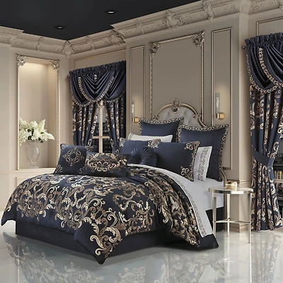 Queen Street Cranford 3-pc. Damask + Scroll Extra Weight Comforter Set