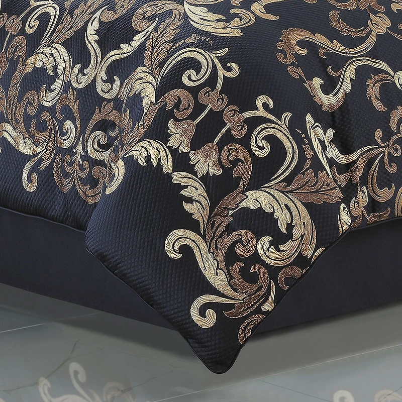 Queen Street Cranford 3-pc. Damask + Scroll Extra Weight Comforter Set
