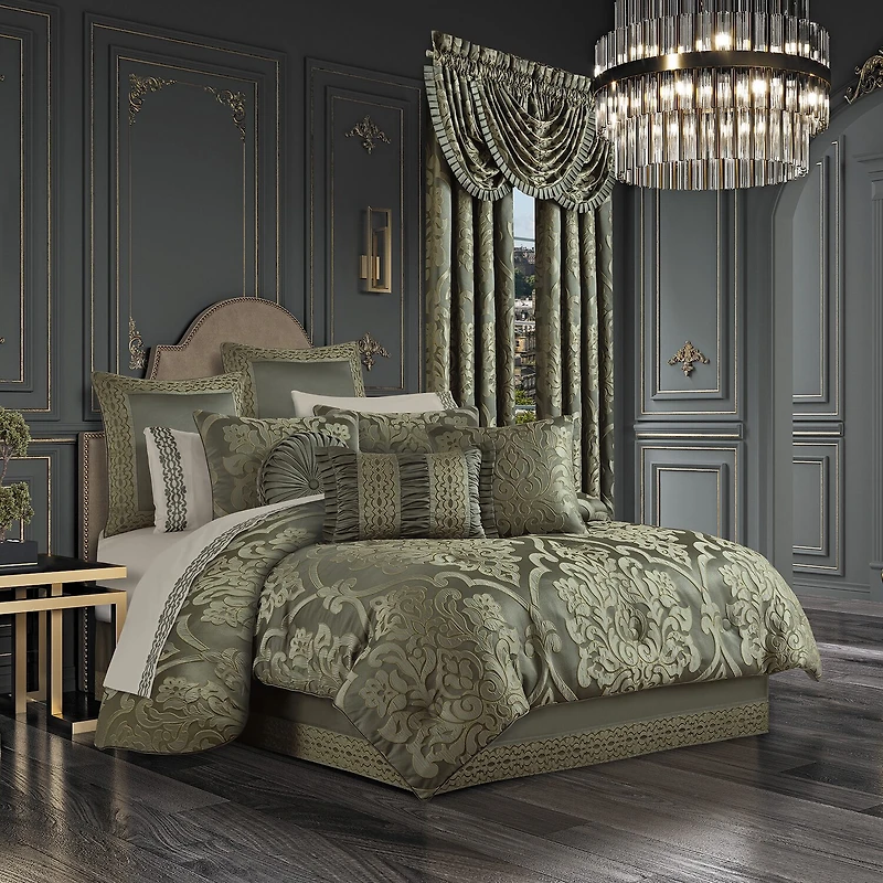 Queen Street Salerno 3-pc. Damask + Scroll Extra Weight Comforter Set