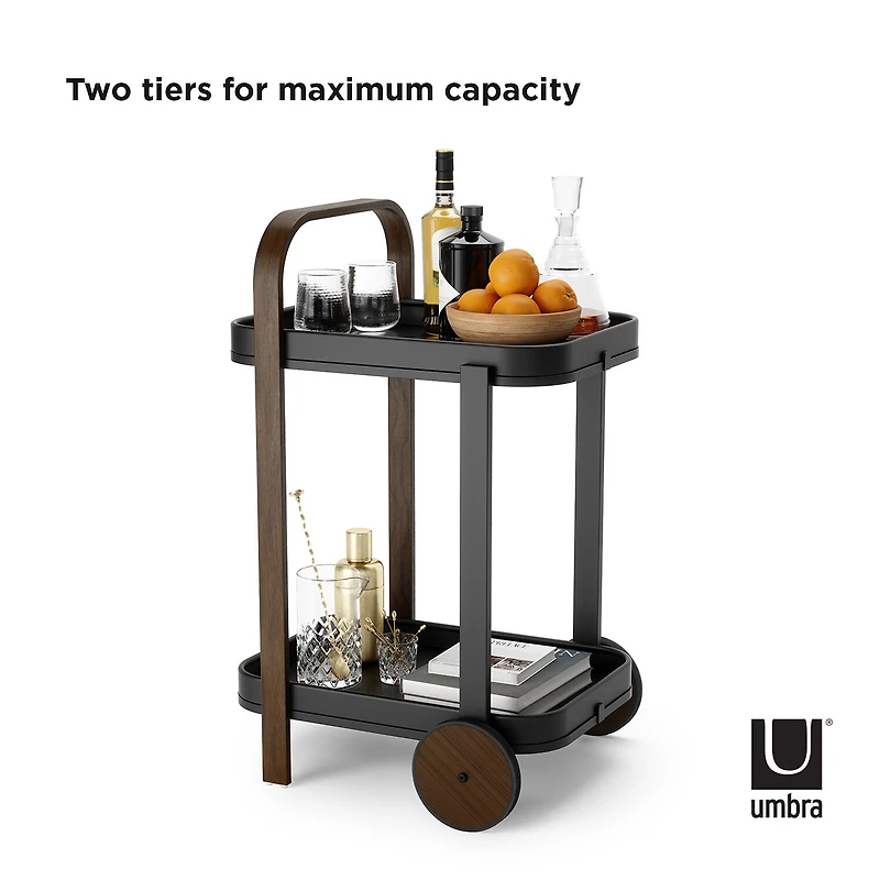 Umbra Bellwood Metal-Top Serving Cart