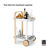Umbra Bellwood Metal-Top Serving Cart