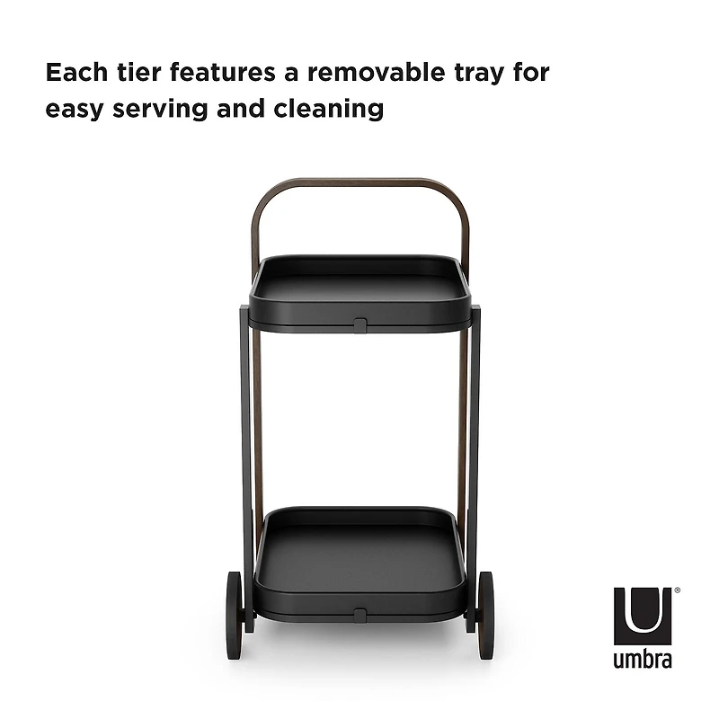 Umbra Bellwood Metal-Top Serving Cart