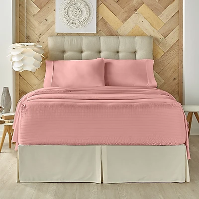 Queen Street Royal Fit 100% Cotton Sateen 300tc Sheet Set