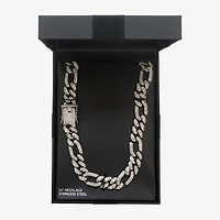 Mens Stainless Steel 24 Inch Link Chain Necklace