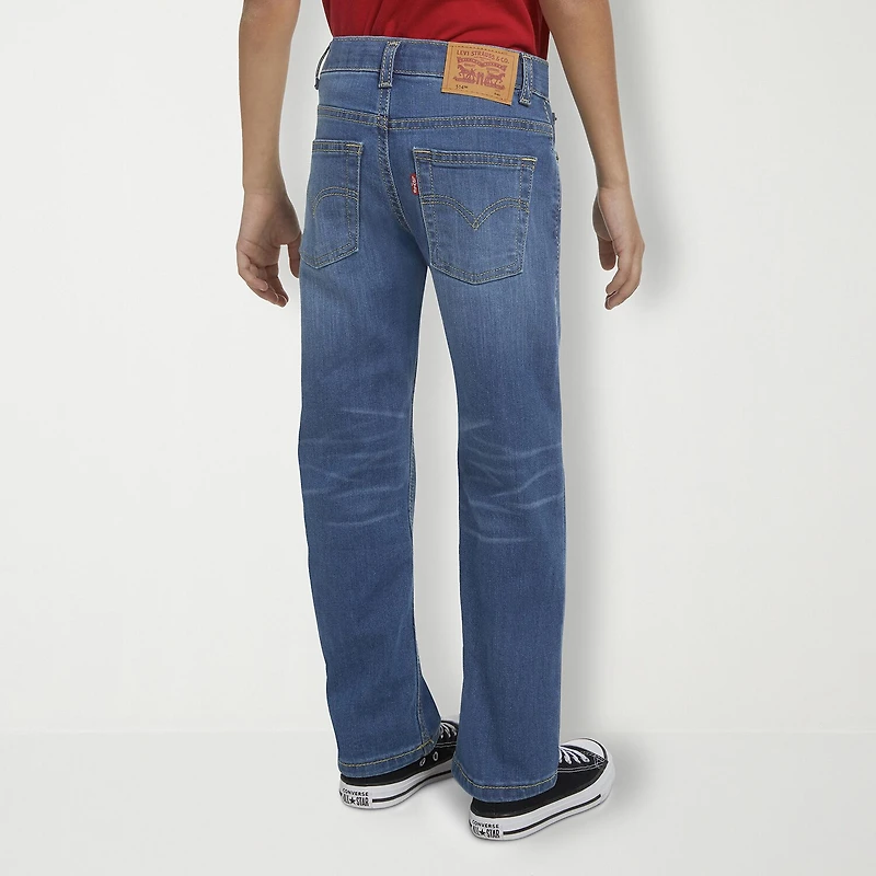 Levi's® Little Boys Adjustable Waist Mid Rise 514™ Straight Leg Jean