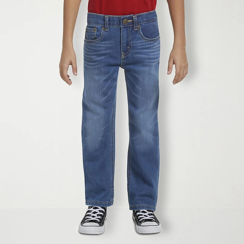 Levi's® Little Boys Adjustable Waist Mid Rise 514™ Straight Leg Jean