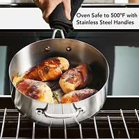 KitchenAid 3-Ply Stainless Steel 4.5-qt. Saute Pan