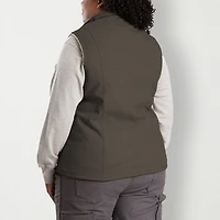 Berne Softstone Sherpa-Lined Duck Womens Midweight Fleece Vest