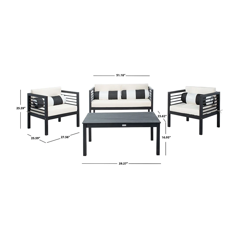 Safavieh Alda 15-pc. Conversation Set Cushioned