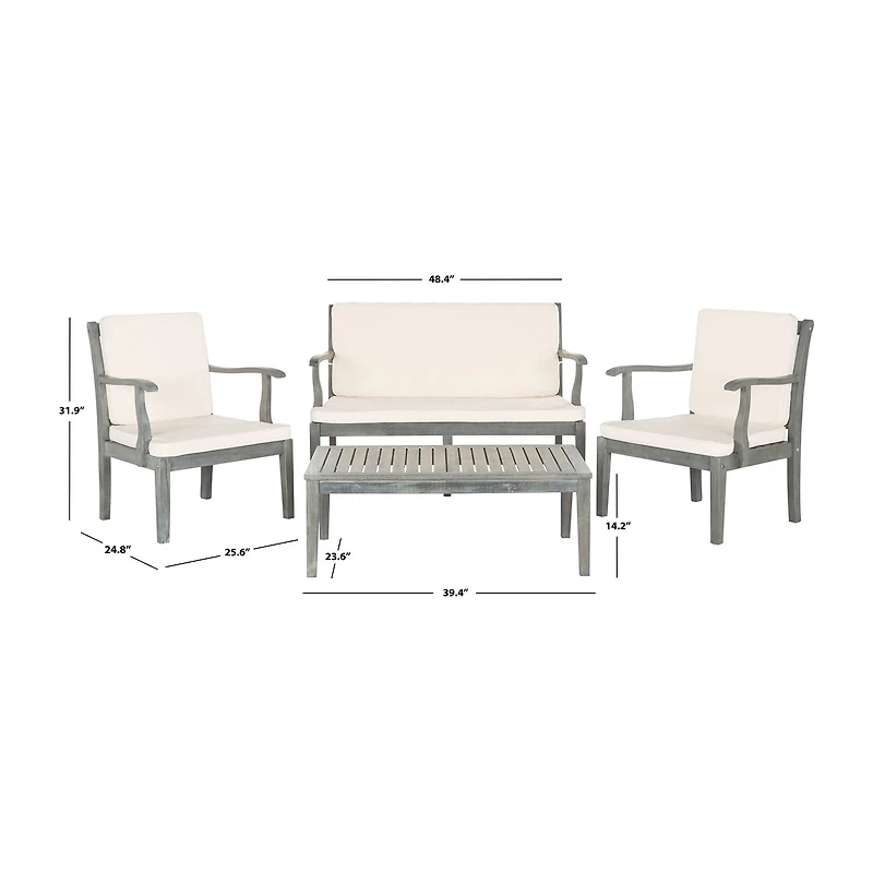 Safavieh Del 10-pc. Conversation Set Cushioned