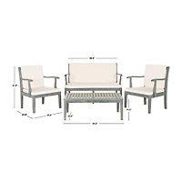 Safavieh Del 10-pc. Conversation Set Cushioned