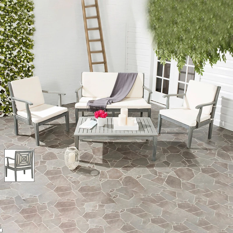 Safavieh Del 10-pc. Conversation Set Cushioned