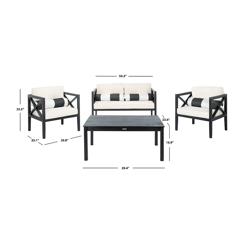 Safavieh Nunzio 11-pc. Conversation Set Cushioned