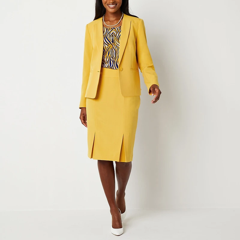 Black Label by Evan-Picone Womens Classic Fit Suit Jacket