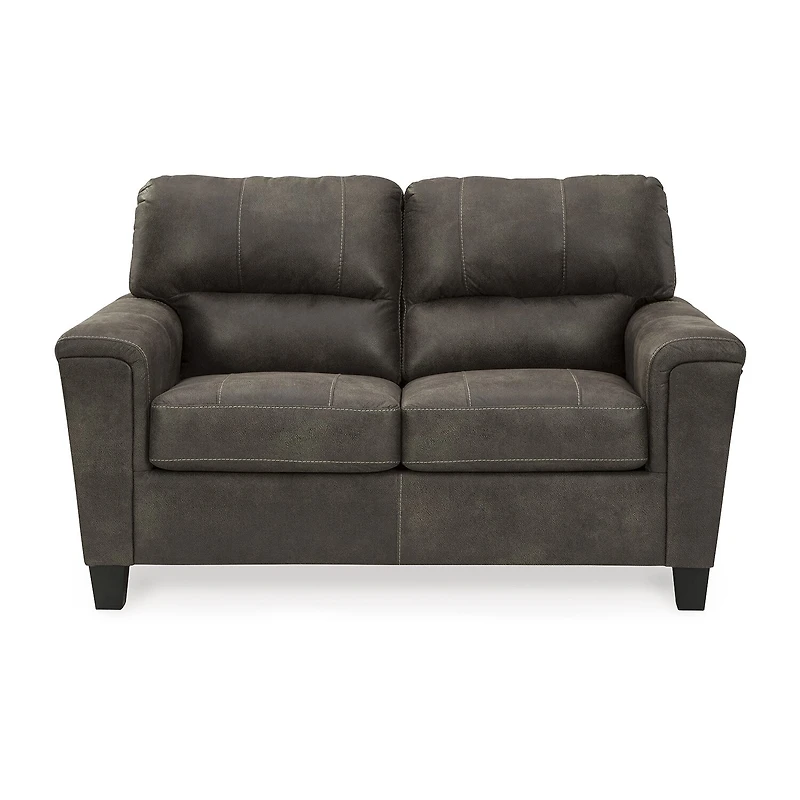 Signature Design by Ashley® Navi Track-Arm Upholstered Loveseat