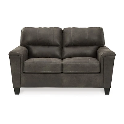 Signature Design by Ashley® Navi Track-Arm Upholstered Loveseat
