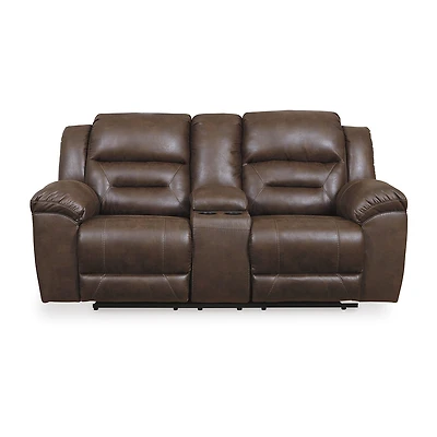Signature Design by Ashley® Stoneland Manual Reclining Loveseat with Console