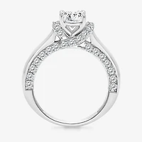 (I / I1) Womens 2 CT. T.W. Lab Grown White Diamond 10K Gold or 14K Oval Solitaire Engagement Ring