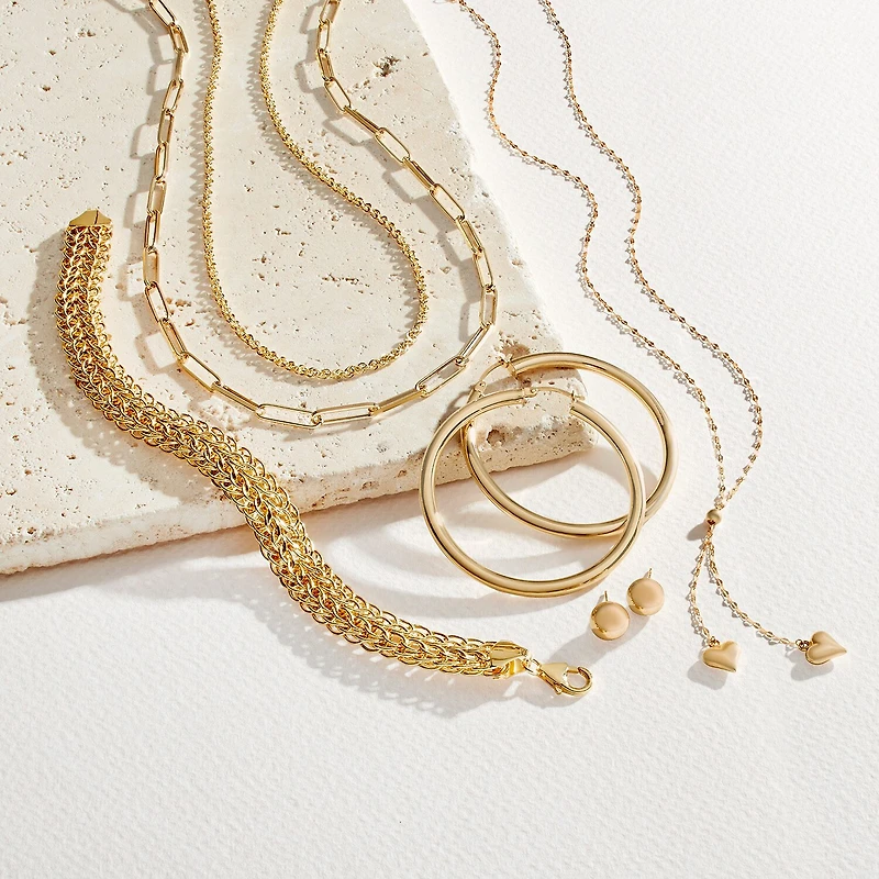 14K Gold Hoop Earrings