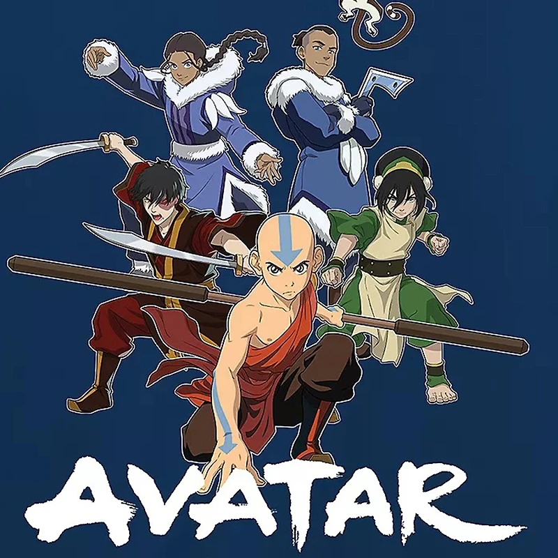 Little & Big Kid Boys Crew Neck Short Sleeve Regular Fit Avatar-The Last Airbender Graphic T-Shirt