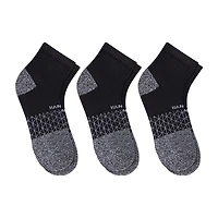 Hanes® Men's Ultimate Absolute Comfort, 3 Pairs Moisture-Wicking Ankle Socks