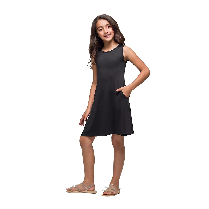 24sevenkid Big Kid Girls Sleeveless A-Line Dress