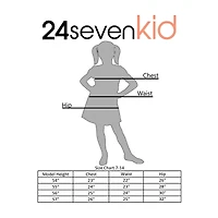 24seven Comfort Apparel Big Kid Girls Sleeveless Fit + Flare Dress