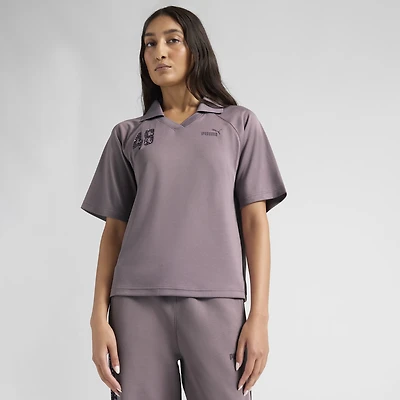 Puma Womens Animal Print Short Sleeve Jersey