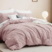 Bedsure® Comforter Set-Solid-Embroidery Set