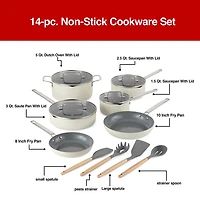 Cooks Ceramic 14-pc. Non-Stick Cookware Set