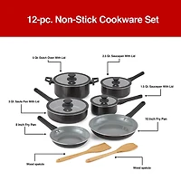 Cooks Wave Ceramic 12-pc. Non-Stick Cookware Set