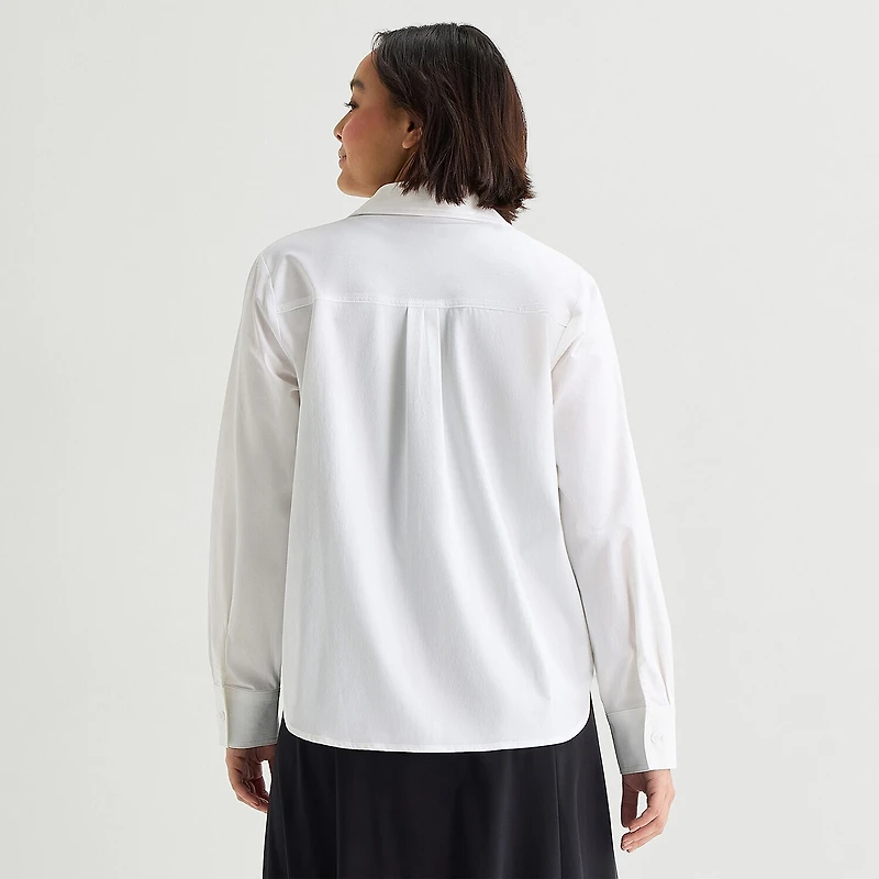 Stylus Womens Long Sleeve Blouse