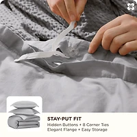 Bedsure® Waffle Duvet Cover Set