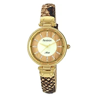Armitron® Now® Womens Snake-Print Leather Watch