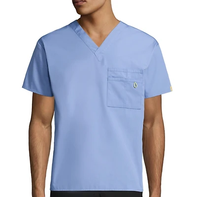 Wink® Origins Alpha Unisex Adult Big and Tall V Neck Short Sleeve Tag Free Scrub Top