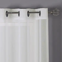 Regal Home Sheffield Grommet Top Sheer Set of 2 Curtain Panel