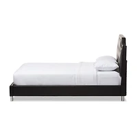 Carlotta Faux Leather Upholstered Bed